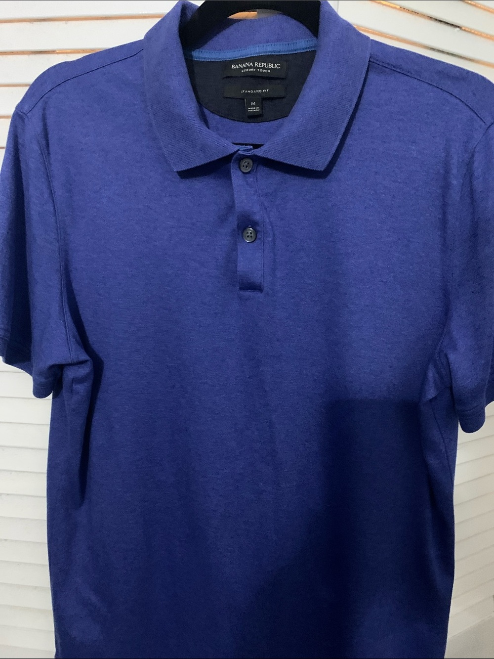 Banana Republic Men's Royal Blue Polo Shirt